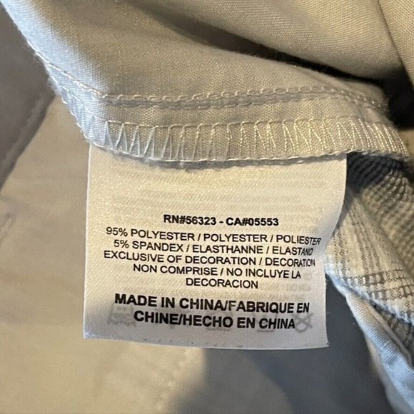 NIKE GOLF TOUR PERFORMANCE Shorts FIT DRY Utility Gray Plaid Men's Size 40 - Picture 9 of 11